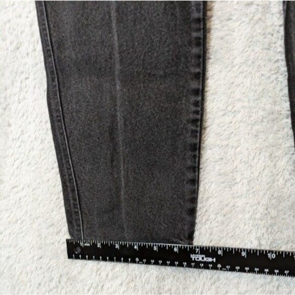 VTG Wrangler Bareback Jeans Black Denim Size 7 31 Super High Rise Rodeo 80s 90s - Picture 10 of 11